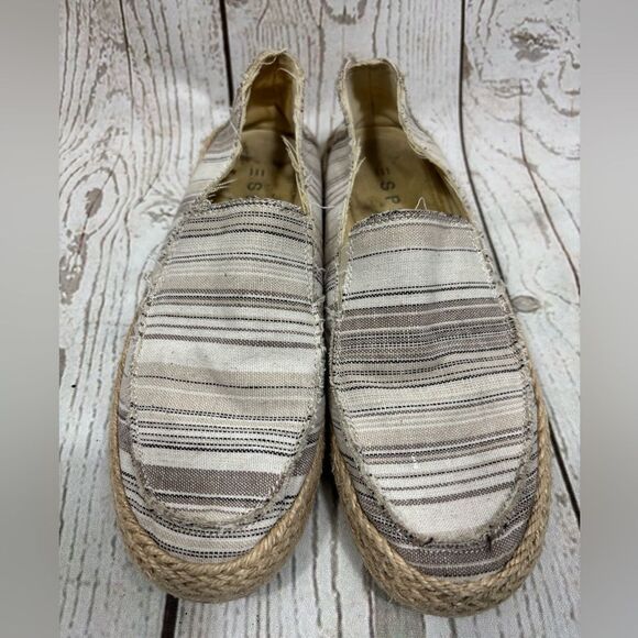 Espirit Women's Noella Espadrille Slip On Taupe Canvas Flats Size 6.5 - Picture 3 of 12